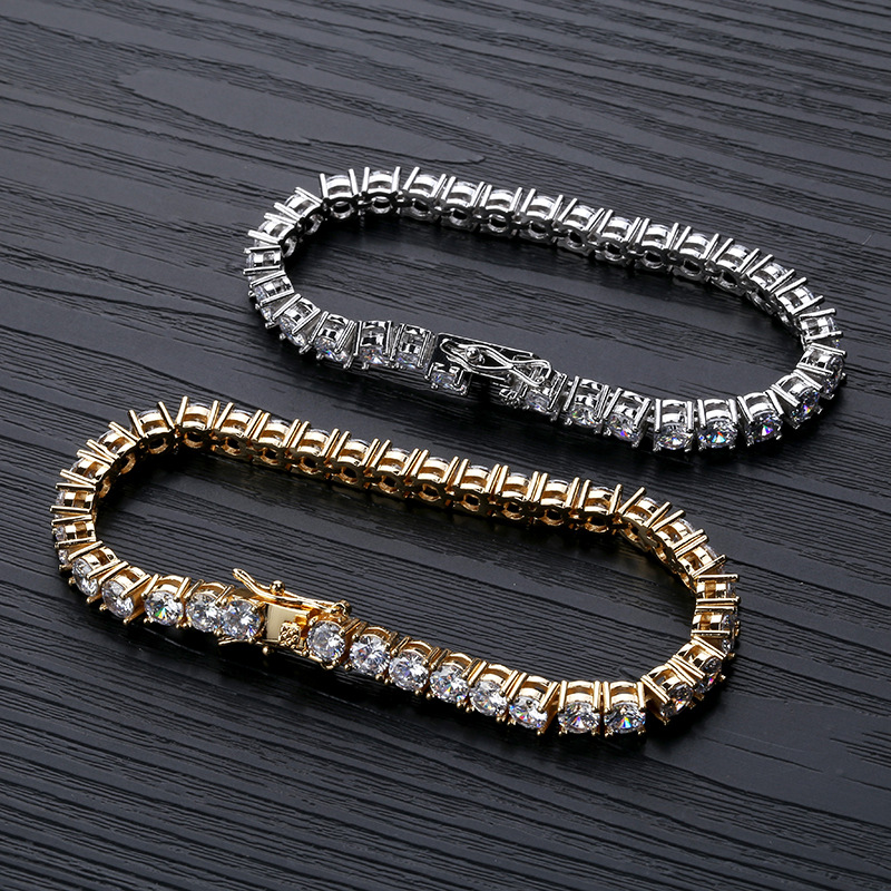18K Gold Plated Hip Hop Zircon Tennis Chain Bracelet 2.5-6mm Single Row Iced Out Diamond for Men & Women Cuban Chains Rapper Jewelry Gifts, Golden;silver
18K Gold Plated Hip Hop Zircon Tennis Chain Bracelet 2.5-6mm Single Row Iced Out Diamond for Men & Women Cuban Chains Rapper Jewelry Gifts, Golden;silver