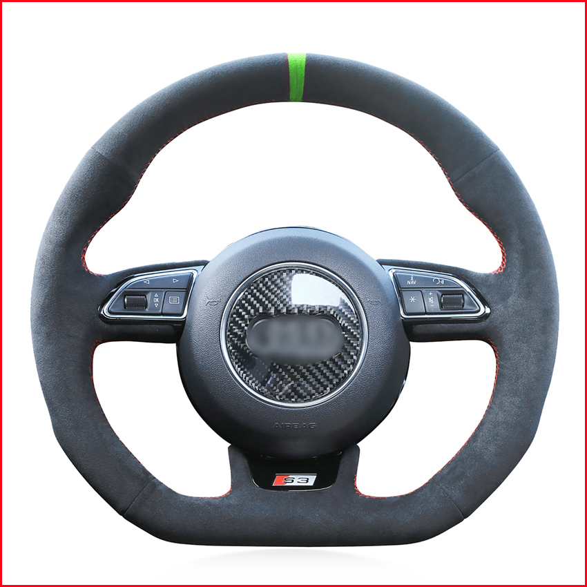 Black Suede DIY Car Steering Wheel Cover for Audi S1 8X S3 8V Sportback S4 B8 Avant S5 8T S6 C7 S7 G8 RS Q3 8U SQ5 8R
Black Suede DIY Car Steering Wheel Cover for Audi S1 8X S3 8V Sportback S4 B8 Avant S5 8T S6 C7 S7 G8 RS Q3 8U SQ5 8R