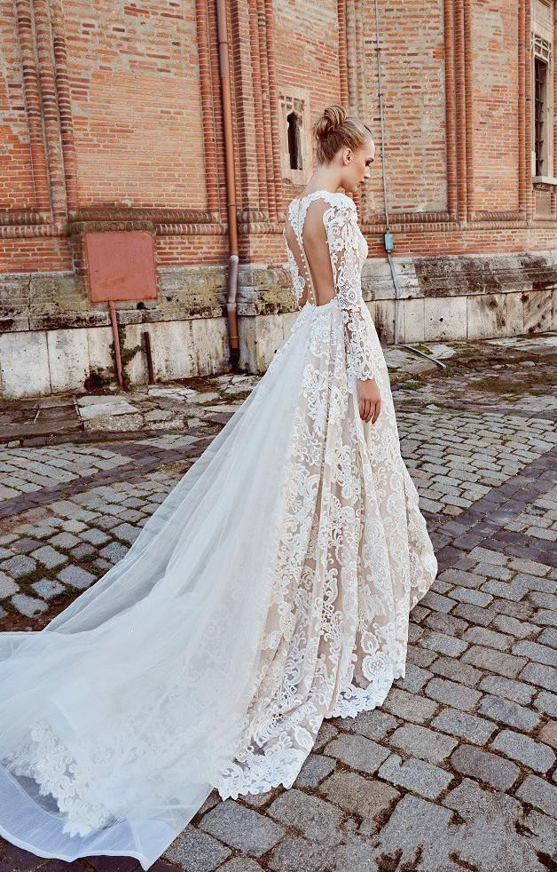 bride mermaid wedding dresses with detachable train v neck lace beads long sleeve plus size bridal gowns robe de marie