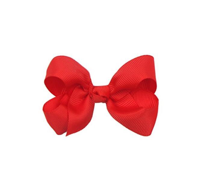 40pcs 3 Inch Baby Girl Solid Ribbon Hair Bows Alligator Clips for Toddlers Kids Children Fashion Hair Accessories Free Drop Shipping