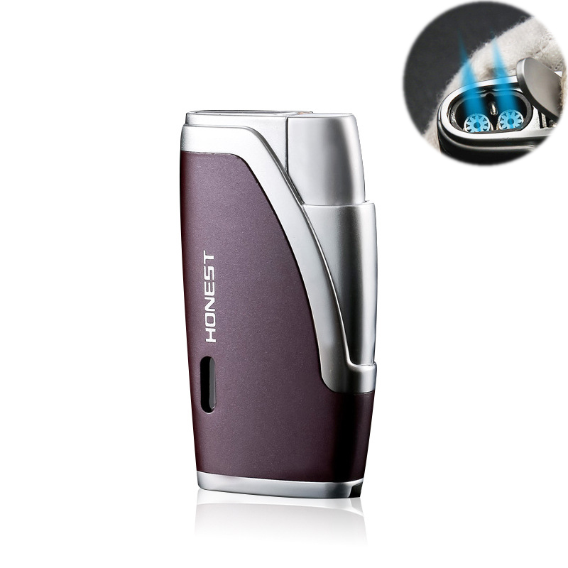 Honest Cigar Lighter Double Flame Windproof Inflatable Jet Torch Lighters with Gas Window for Man Birthday Gift Cigarette (Butane Gas not In
Honest Cigar Lighter Double Flame Windproof Inflatable Jet Torch Lighters with Gas Window for Man Birthday Gift Cigarette (Butane Gas not In