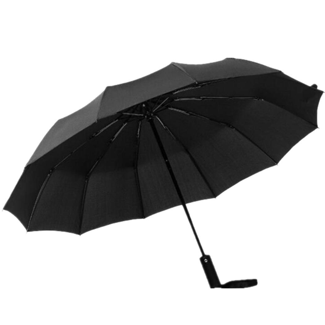 Triple Folding Automatic Umbrellas UV Protection Rubber automatic Windbreaker Umbrellas 12 Bones