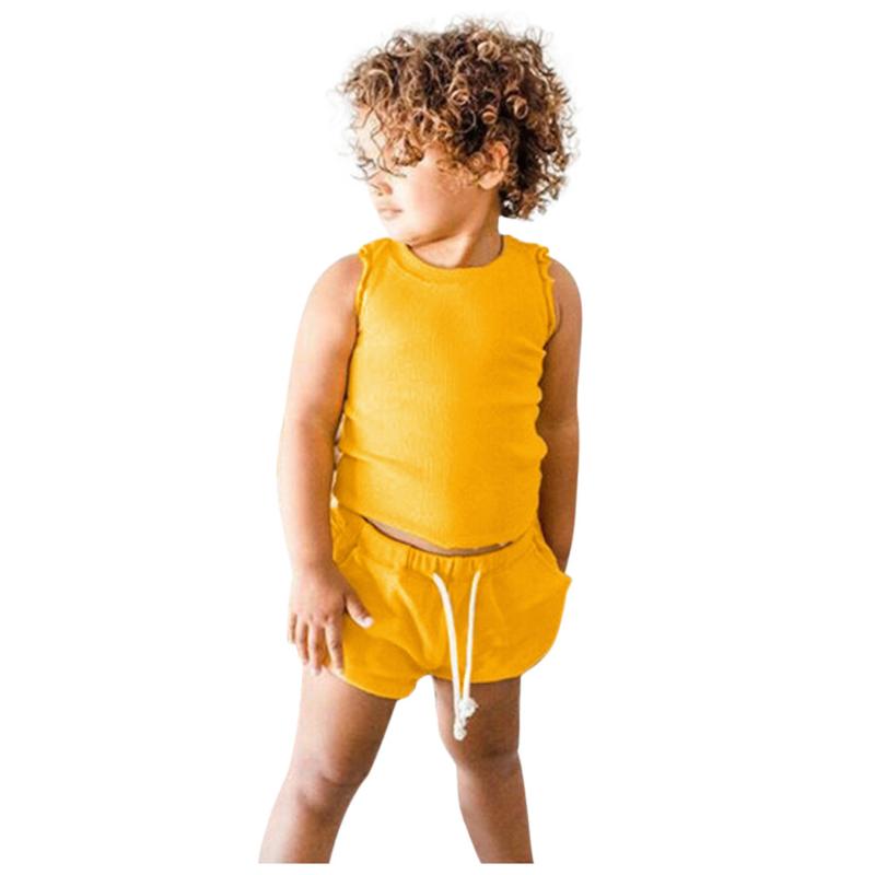 Toddler Baby Boys Clothing Baby Girl Clothes Sleeveless Solid Ruffles Vest Tops Shorts Outfits Set Children Girls Clothes, Pink 
Toddler Baby Boys Clothing Baby Girl Clothes Sleeveless Solid Ruffles Vest Tops Shorts Outfits Set Children Girls Clothes, Pink