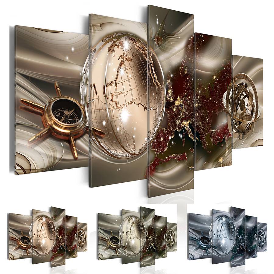 Fashion Wall Art Canvas Painting 5 Pieces Brown Green Blue Diamond Abstract Modern Map Home Decoration, No Frame
Fashion Wall Art Canvas Painting 5 Pieces Brown Green Blue Diamond Abstract Modern Map Home Decoration, No Frame