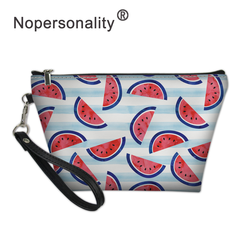 Nopersonality Leather Make Up Bag for Women Sweet Watermelon Prints Travel Cosmetic Bag with Straps Girls Small Toiletry Pouch, Customize
Nopersonality Leather Make Up Bag for Women Sweet Watermelon Prints Travel Cosmetic Bag with Straps Girls Small Toiletry Pouch, Customize