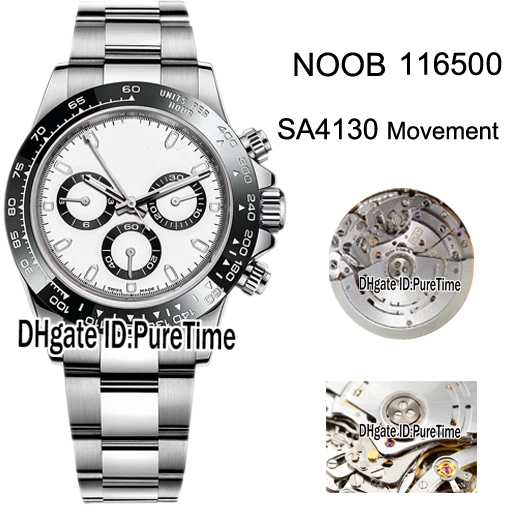 N V3 904L Steel SA4130 Automatic Chronograph Mens Watch Functional Same Genuiine 116500 Black Ceramic White Dial Best Edieiton Puretime B02, Customized warranty card
N V3 904L Steel SA4130 Automatic Chronograph Mens Watch Functional Same Genuiine 116500 Black Ceramic White Dial Best Edieiton Puretime B02, Customized warranty card