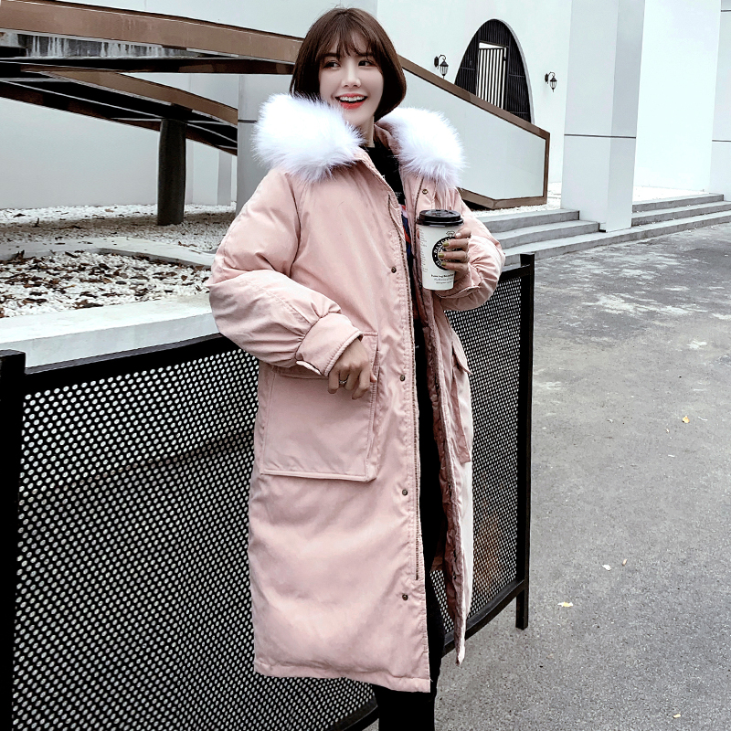 Korean Style 2019 Women Winter Jacket With Fur Collar Hooded X-long High Quality Female Coat Warm Padded Outwear Winter Parka, Pink
Korean Style 2019 Women Winter Jacket With Fur Collar Hooded X-long High Quality Female Coat Warm Padded Outwear Winter Parka, Pink