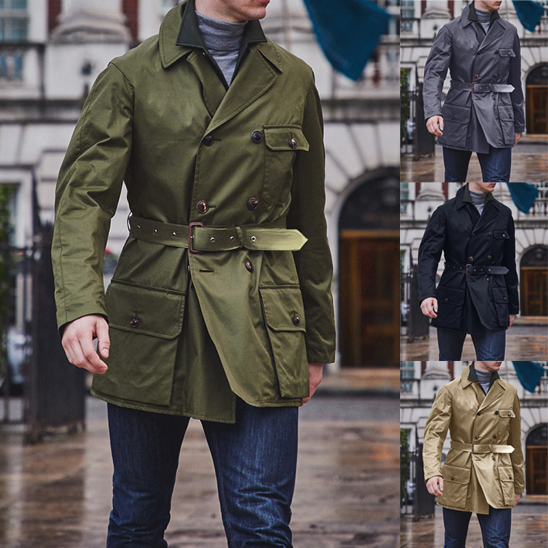 New Autumn Men Trench Coat Fashion Slim Windbreaker Casual Double Button Jackets Mens Overcoat British Style Overwear Plus size, Black
New Autumn Men Trench Coat Fashion Slim Windbreaker Casual Double Button Jackets Mens Overcoat British Style Overwear Plus size, Black