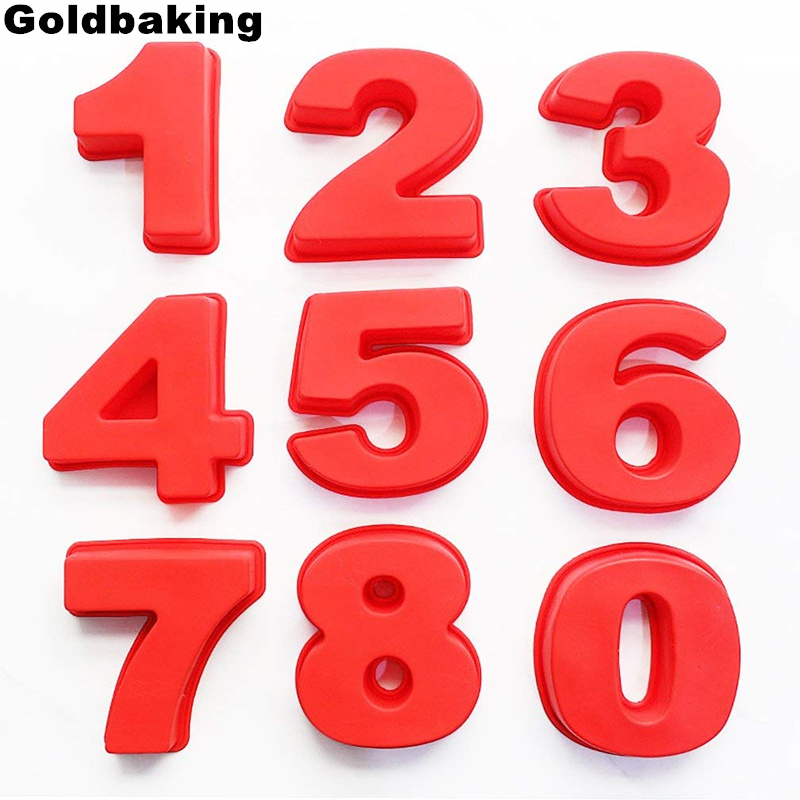 Goldbaking 10 Inch Large Silicone Number Molds 0-9 Arabic Number Cake Mold Baking Mold for Birthday Cake
Goldbaking 10 Inch Large Silicone Number Molds 0-9 Arabic Number Cake Mold Baking Mold for Birthday Cake