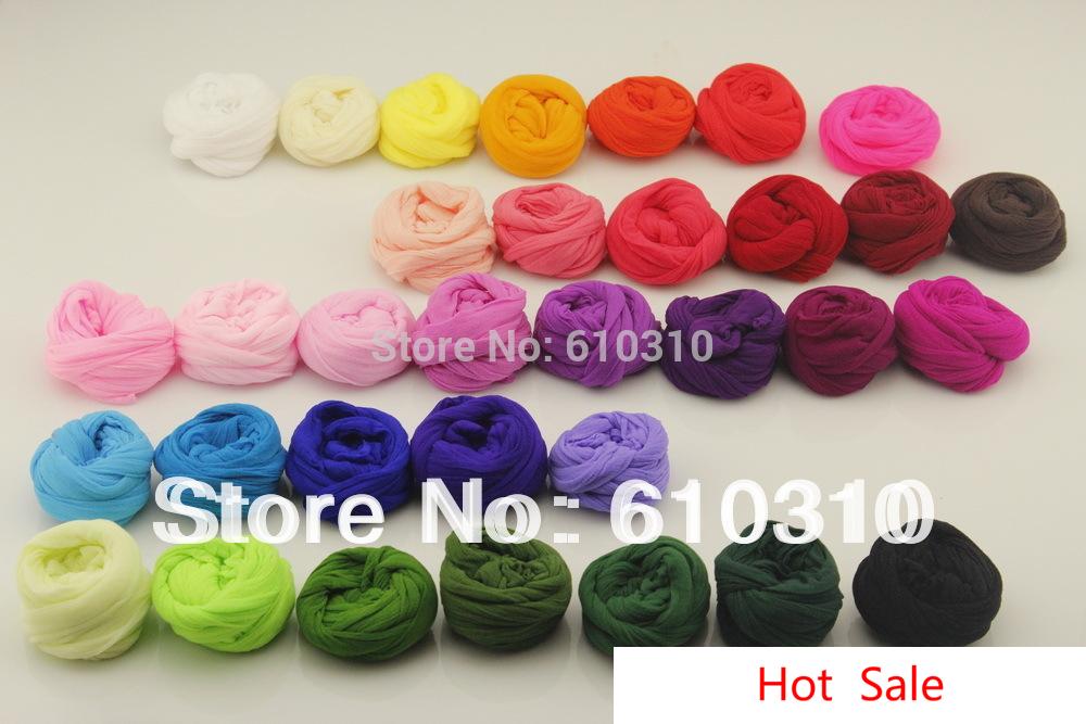 Expédition en gros sans gros en gros 2,5 m de fleur multicolore de bas de nylon matériau accessoire accessoire à la main de fleur en nylon bricol