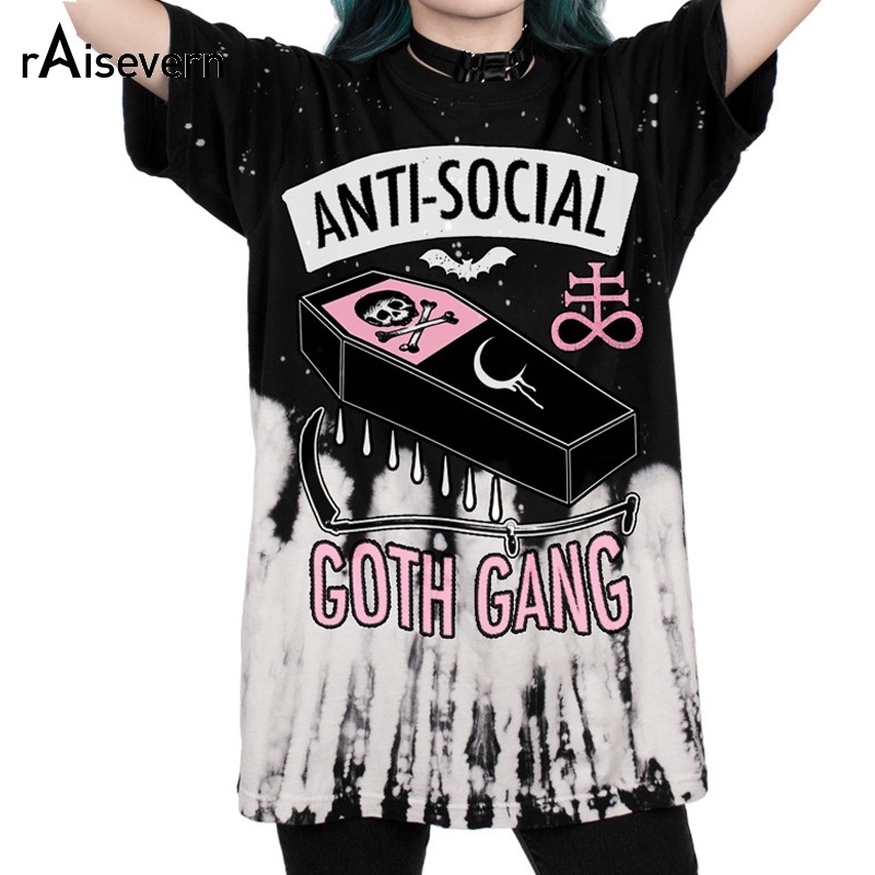 Raisevern New ANTI-SOCIAL 3D Printing T Shirt GOTH GANG Harajuku Punk T-Shirt Summer Style Clothing Tops Plus Size Dropship Y200109, Currently in hell
Raisevern New ANTI-SOCIAL 3D Printing T Shirt GOTH GANG Harajuku Punk T-Shirt Summer Style Clothing Tops Plus Size Dropship Y200109, Currently in hell