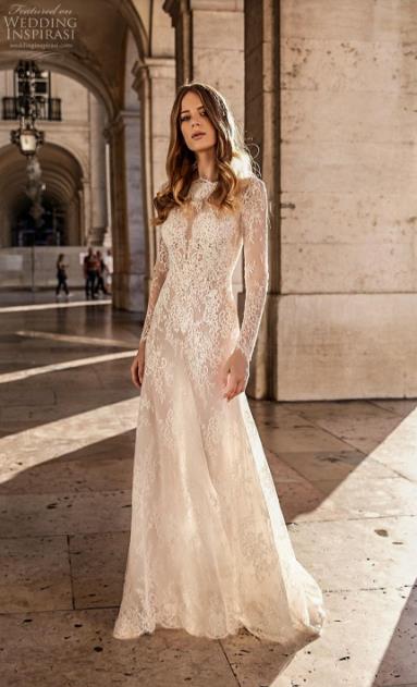 elegant boho mermaid wedding dresses bateau lace bridal gowns long sleeves wedding dress plus size custom