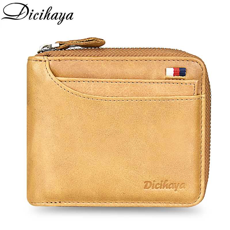 DICIHAYA Genuine Leather Men Wallet Coin Purse Small Card Holder Portomonee Male Walet Pocket Money Short Wallet Purse Zipper, Yellow
DICIHAYA Genuine Leather Men Wallet Coin Purse Small Card Holder Portomonee Male Walet Pocket Money Short Wallet Purse Zipper, Yellow