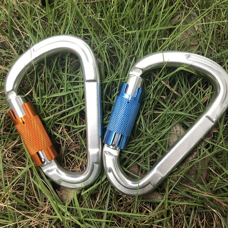 automatic locking 25kn aluminum carabiner rock climbing camping d-shaped buckle yoga hammock camping hiking outdoor sports
automatic locking 25kn aluminum carabiner rock climbing camping d-shaped buckle yoga hammock camping hiking outdoor sports