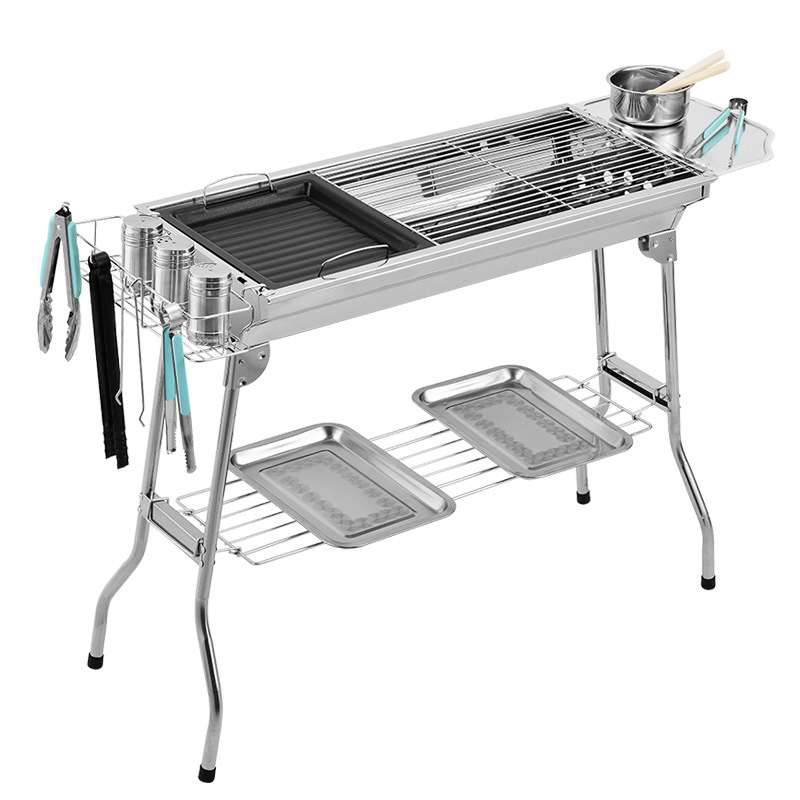 Stainless Steel Outdoor Barbecue Grills Household Folding Portable Cooking Picnic BBQ Tool Barbecue Accessories Camping Tool
Stainless Steel Outdoor Barbecue Grills Household Folding Portable Cooking Picnic BBQ Tool Barbecue Accessories Camping Tool