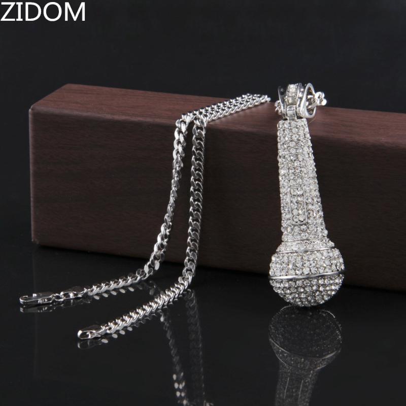 full cz iced out bling bling microphone shape pendant necklace Gold color hip hop 70cm long cuban chain necklaces Drop shipping
full cz iced out bling bling microphone shape pendant necklace Gold color hip hop 70cm long cuban chain necklaces Drop shipping