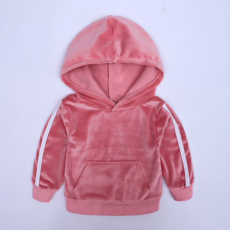 Fashion Spring Autumn Kids Cotton Clothes Baby Boy Velvet Hoodies Pants 2Pcs/sets Infant Outfit Children Toddler Casual suit set