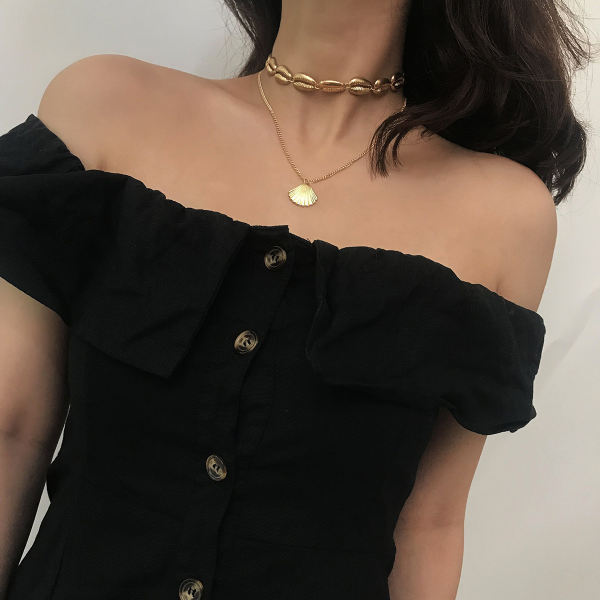 Handmade Shell Pendant Necklace Female Girl Beach Party Anniversary Wedding Party Valentine's Day