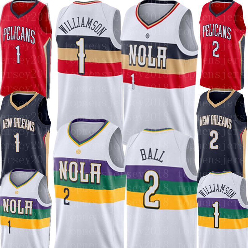 1 Zion # Williamson Jersey Men's Lonzo 2 Ball Basketball Jerseys White Blue Red Jerseys S-XXL 2021 New Orleans Pelicans Jerseys, Black;red
1 Zion # Williamson Jersey Men's Lonzo 2 Ball Basketball Jerseys White Blue Red Jerseys S-XXL 2021 New Orleans Pelicans Jerseys, Black;red