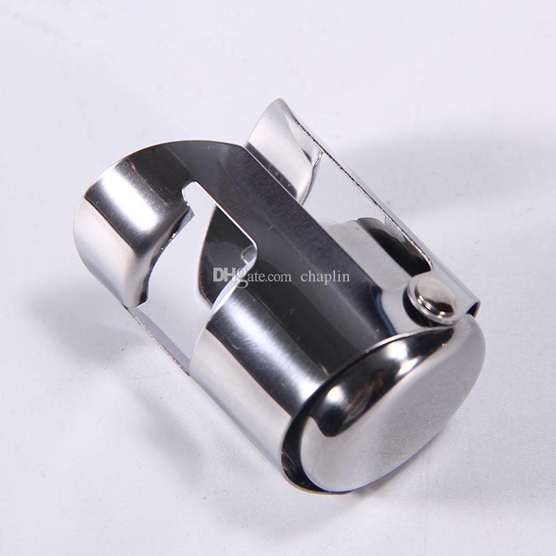 Silver Champagne Stopper, Stainless Steel Bottle Plug Sealer for Cava, Prosecco, Sparkling Wine, Superior Leak-Proof Bubble Retaining Saver - view 5