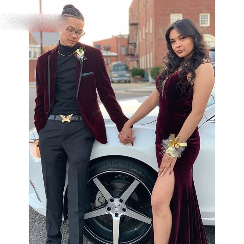 Burgundy Velvet Long Prom Dresses Sweetheart Backless Sexy Hot Evening Dresses Leg Slit Party Gown vestidos de cerimonia
Burgundy Velvet Long Prom Dresses Sweetheart Backless Sexy Hot Evening Dresses Leg Slit Party Gown vestidos de cerimonia