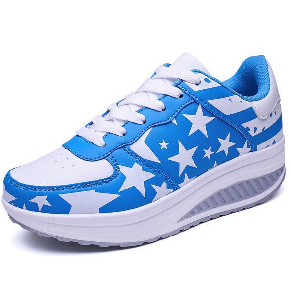 Hot Sale- New 2018 summer new openwork rocking shoes female increase thick platform casual travel shoes breathable women's shoes 35-42