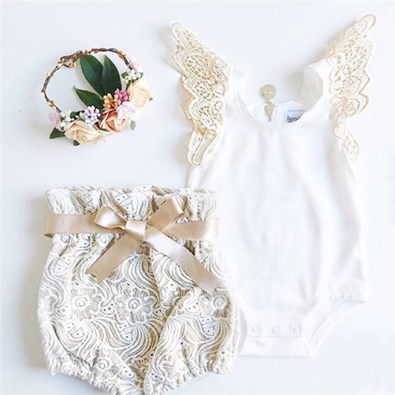 2020 Cute Newborn Baby Girl Sleeve White Bodysuit Tops Lace Flower Shorts 2PCS Outfits Princess Girls Summer Holiday Clothes, As pic
2020 Cute Newborn Baby Girl Sleeve White Bodysuit Tops Lace Flower Shorts 2PCS Outfits Princess Girls Summer Holiday Clothes, As pic