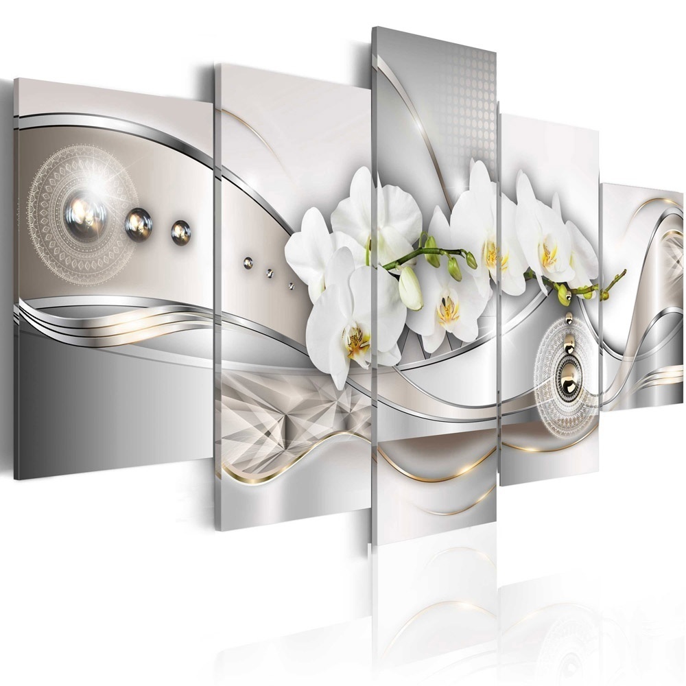 ( No Frame ) Canvas Print Modern Abstract Floral Flower Orchid Painting Home Decoration Wall Painting Art
