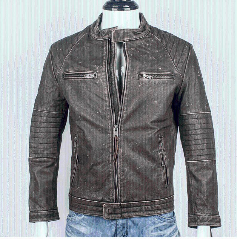 2020 Sale Men Vintage Brown Motorcycle Genuine Leather Jacket Slim Fit Real Thick Cowhide Male Short Leather Biker Coats
2020 Sale Men Vintage Brown Motorcycle Genuine Leather Jacket Slim Fit Real Thick Cowhide Male Short Leather Biker Coats