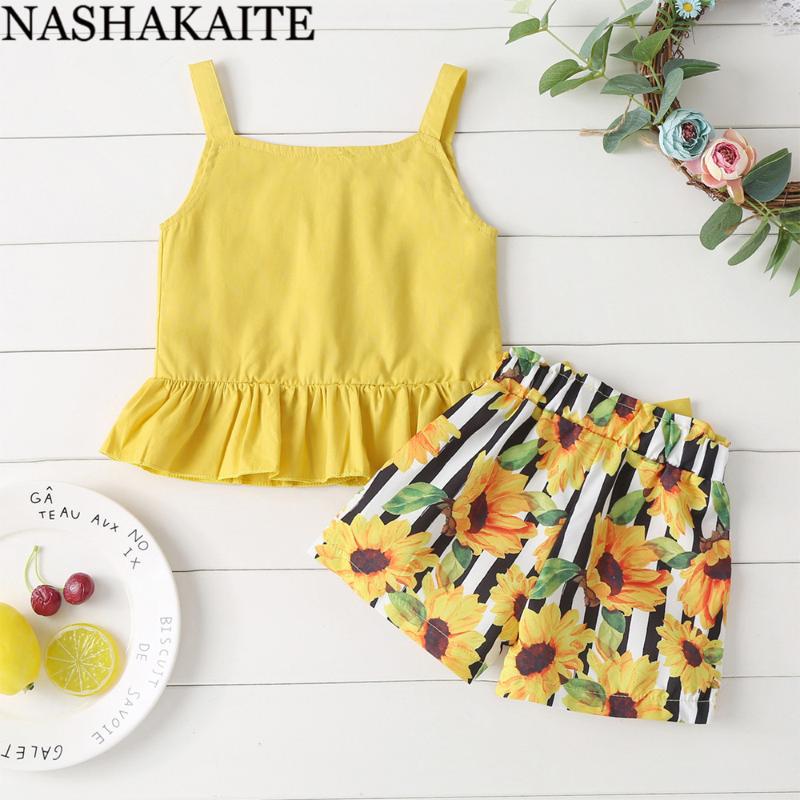 NASHAKAITE Baby Girl Outfits 2020 Yellow Top and Sunflower Shorts Baby Girl Clothes Set Summer Clothes
NASHAKAITE Baby Girl Outfits 2020 Yellow Top and Sunflower Shorts Baby Girl Clothes Set Summer Clothes