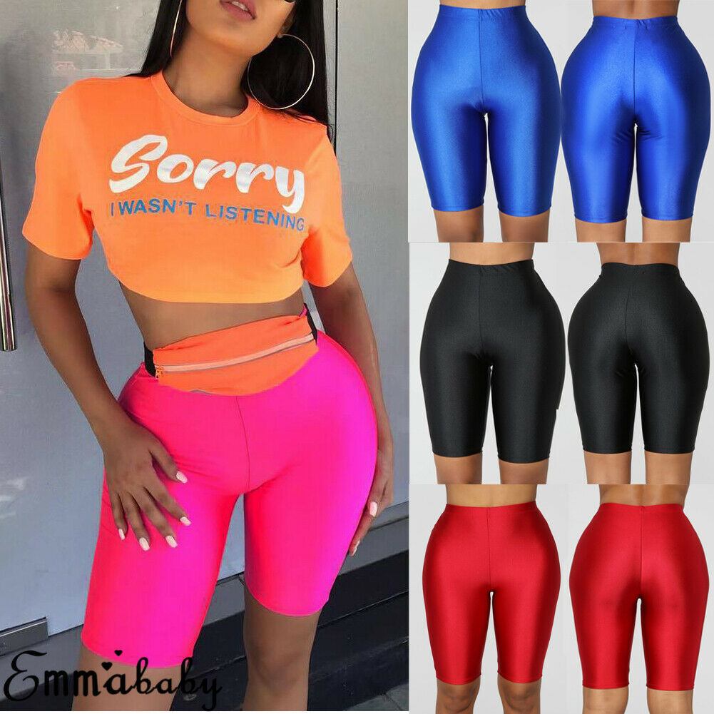 Women Stretch Biker Bike Shorts Workout Spandex Leggins Knee Length Short Trousers Women Summer Slim Shorts Womens, White;black
Women Stretch Biker Bike Shorts Workout Spandex Leggins Knee Length Short Trousers Women Summer Slim Shorts Womens, White;black