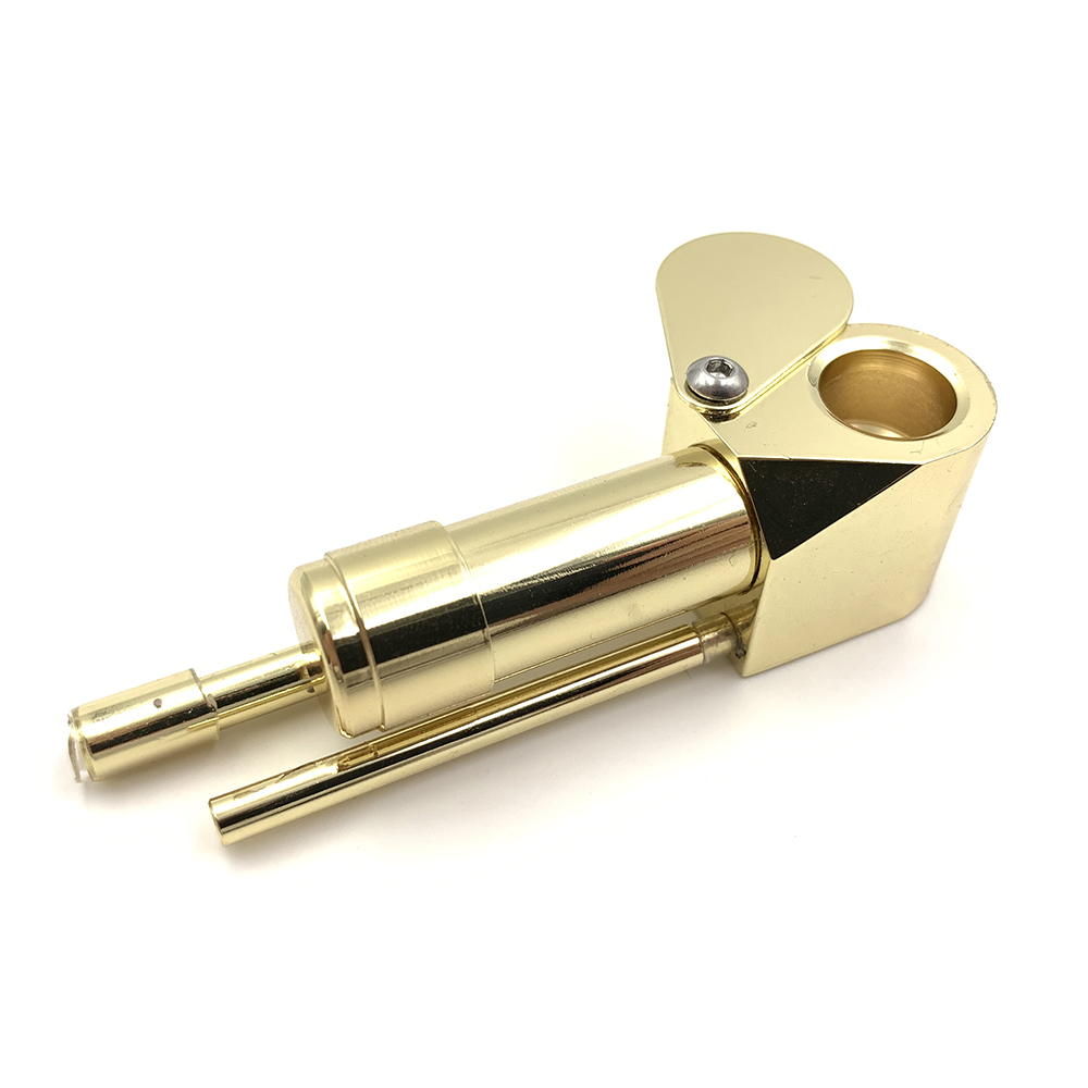 Premium Brass Proto Pipe Metal Smoking Pipe for Dry Herb Tobacco Mini 3.38 Inch Portable Pipes with Golden Cleaning Tool
Premium Brass Proto Pipe Metal Smoking Pipe for Dry Herb Tobacco Mini 3.38 Inch Portable Pipes with Golden Cleaning Tool