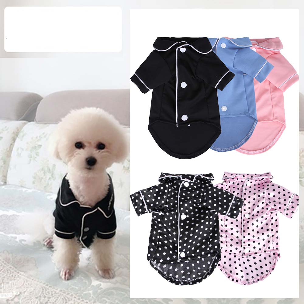 Small Dog Fashion French Couple pajamas Pink Girls Poodle Bichon Teddy Clothes Black Blue Boy Softfeeling Shirts
Small Dog Fashion French Couple pajamas Pink Girls Poodle Bichon Teddy Clothes Black Blue Boy Softfeeling Shirts