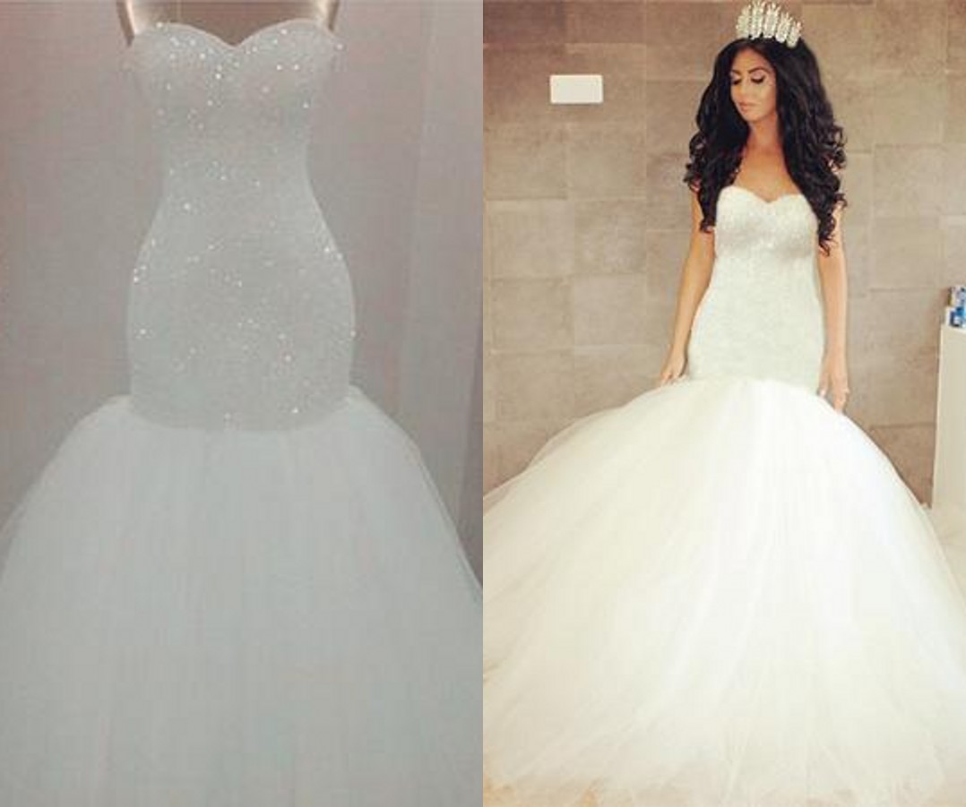 Shinny Sequins Mermaid Wedding Dresses Gown Sweetheart Real Photo Tulle Court Train Beading Bridal Gowns, Pink
Shinny Sequins Mermaid Wedding Dresses Gown Sweetheart Real Photo Tulle Court Train Beading Bridal Gowns, Pink