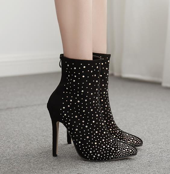 With box size 35 to 42 Trend Pointed High Heel Ankle Boots Sexy Black Rhinestone Designer Booties Women Party Club Shoes, Black come with box
With box size 35 to 42 Trend Pointed High Heel Ankle Boots Sexy Black Rhinestone Designer Booties Women Party Club Shoes, Black come with box