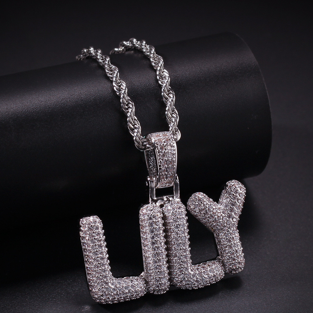 A-Z Custom Small Letters Necklaces Charm Pendant For Men Women Gold Silver Color Cubic Zirconia Hip Hop Jewelry Wholesale
A-Z Custom Small Letters Necklaces Charm Pendant For Men Women Gold Silver Color Cubic Zirconia Hip Hop Jewelry Wholesale