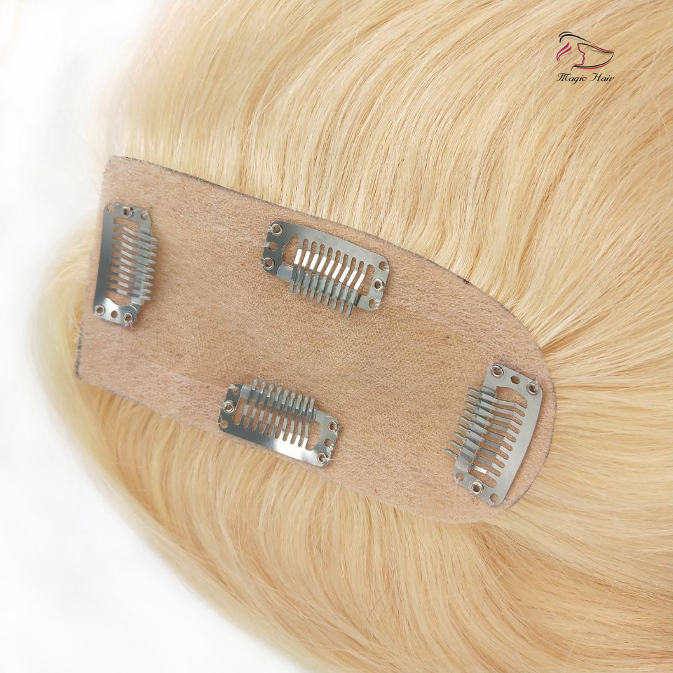 Remy Human Hair Toupee Customization according your requirements Hair piece Straight womens topper 60# 2.5*5 silk base for Thin Hair
