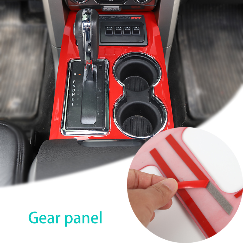 Car Gear panel Gear Panel ABS Decoration Trim For Ford F150 Raptor 2009-2014 Car Interior Accessories