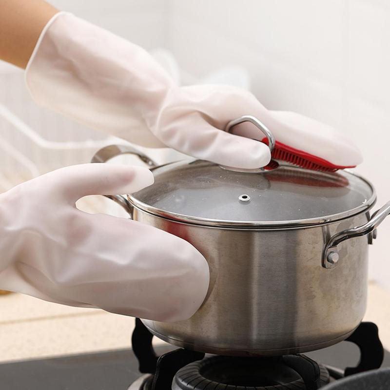 Waterproof Kitchen Cleaning Artifact Winter Durable Anti-scald Gloves Household Silicone Rubber Dishwashing Gloves Brush
Waterproof Kitchen Cleaning Artifact Winter Durable Anti-scald Gloves Household Silicone Rubber Dishwashing Gloves Brush