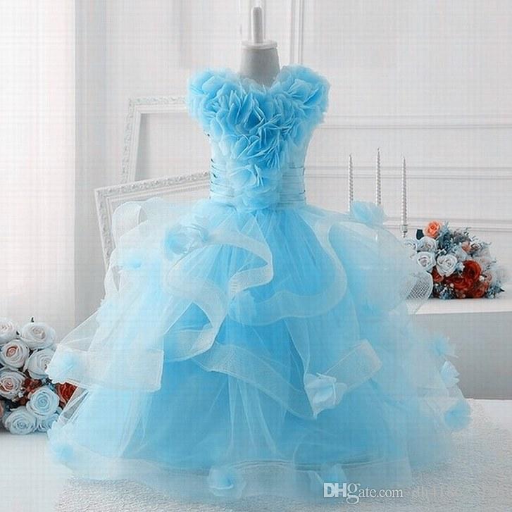 New Charming Princess Dance Performance Pageant Flower Girl Dress Party Prom Gowns Special occasion Children Dress YTZ205