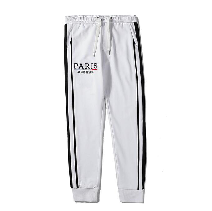 Mens Luxury Jogger Pants Hot Branded Drawstring Sports Pants High Fashion Black White Colors Side Stripe Designer Joggers
Mens Luxury Jogger Pants Hot Branded Drawstring Sports Pants High Fashion Black White Colors Side Stripe Designer Joggers