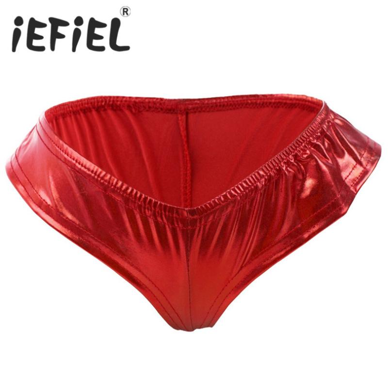 Fashion Women's Low Rise Underwear Panties Ladies Briefs Thong Female G String Sexy Lingerie Patent Leather Underwear Intimates, Red
Fashion Women's Low Rise Underwear Panties Ladies Briefs Thong Female G String Sexy Lingerie Patent Leather Underwear Intimates, Red