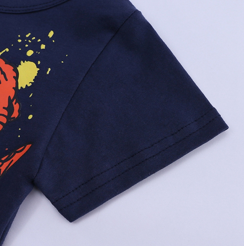 Kids Clothes Dinosaur Printed Boy T Shirts Cotton Baby Boys Tees Short Sleeve Children Tops Summer Kids Clothing 3 Colors DHW2429