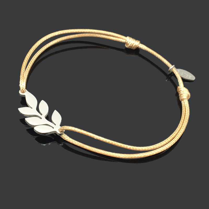 Peace Leaf Pendeloque Cut Stainless Steel Can Adjust Rope Bracelet Stainless Steel Pendeloque Cut Bracelet 
Peace Leaf Pendeloque Cut Stainless Steel Can Adjust Rope Bracelet Stainless Steel Pendeloque Cut Bracelet