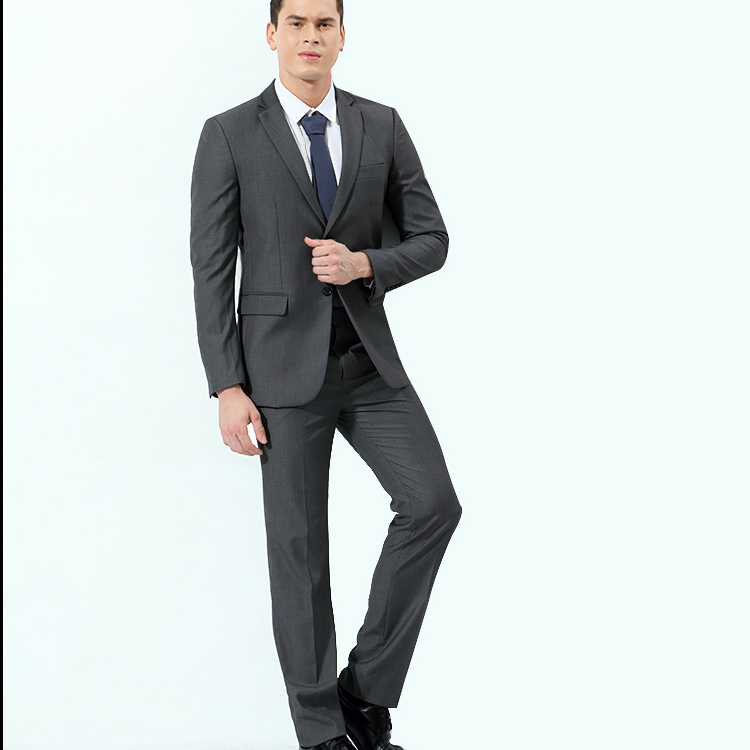 New Formal Groom Wear Two Pieces Notched Lapel Men Suits High Quality Ready To Wear Wedding Tuxedos