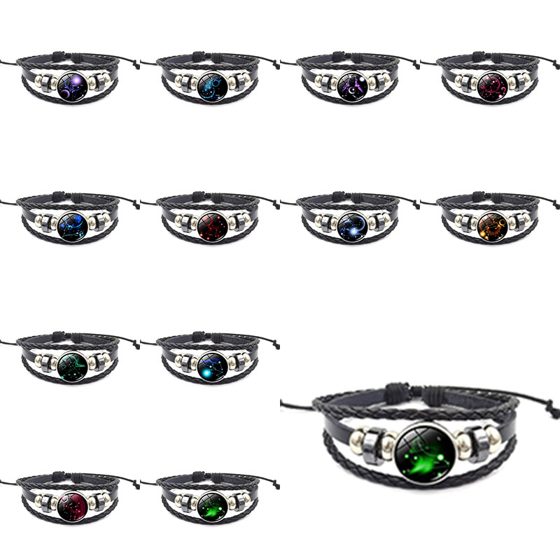12 horoscope Constell Bracelet String adjustable Galaxy Snap Button Wrap Bracelets charm women children fashion jewelry
12 horoscope Constell Bracelet String adjustable Galaxy Snap Button Wrap Bracelets charm women children fashion jewelry
