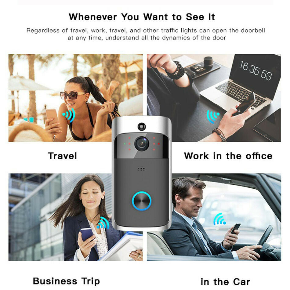 Smart IP Intercom WIFI Video Phone DoorBells WIFI Camera For Apartments IR Alarm Wireless Security Doorbell