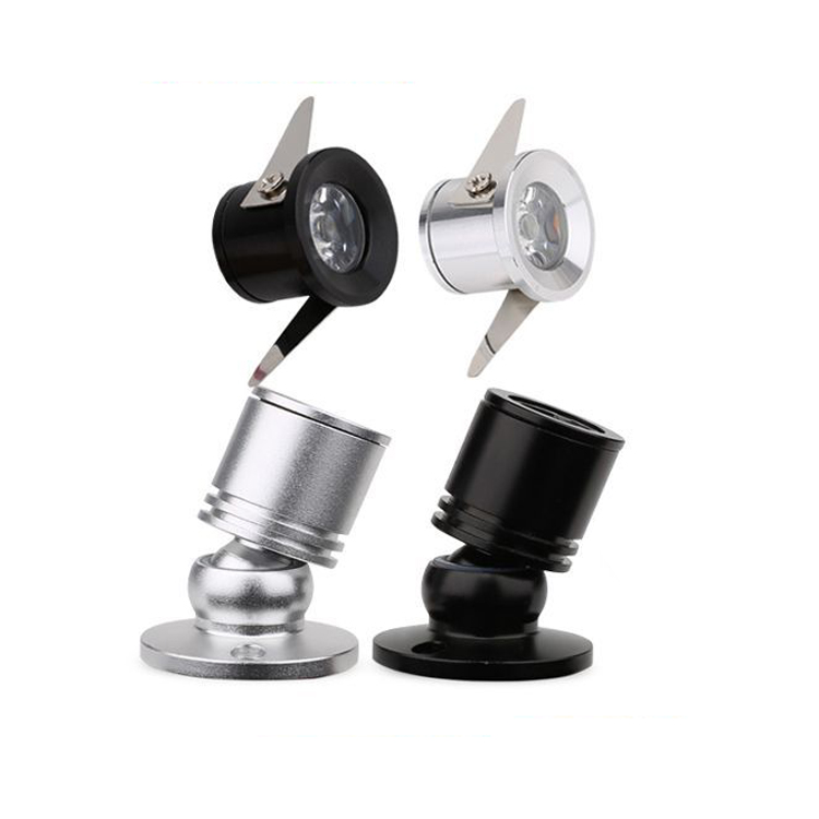 Mini Spot light Indoor Downlights Surface Mounted Light 360° Rotatable Jewelry Cabinet Lamp Spotlight Show Box Curio Display Case Led Under Cabinet Li