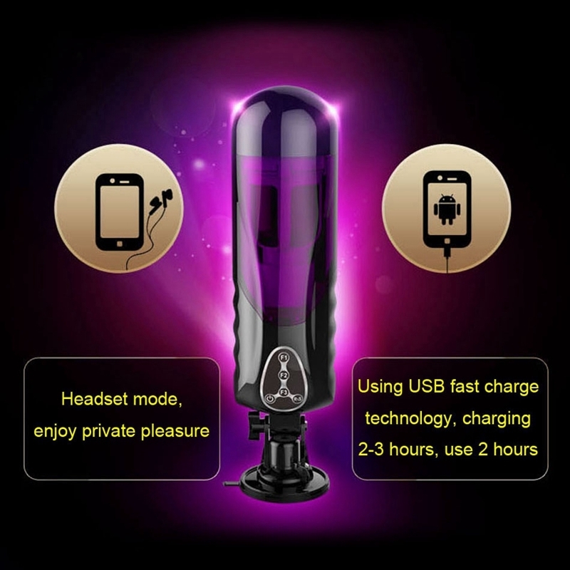 Electric Piston Male Masturbator Automatic Vibrator 10 Kind Rotation Telescopic Smart Voice Masturbators Sex Toys for Adults Men Y191011