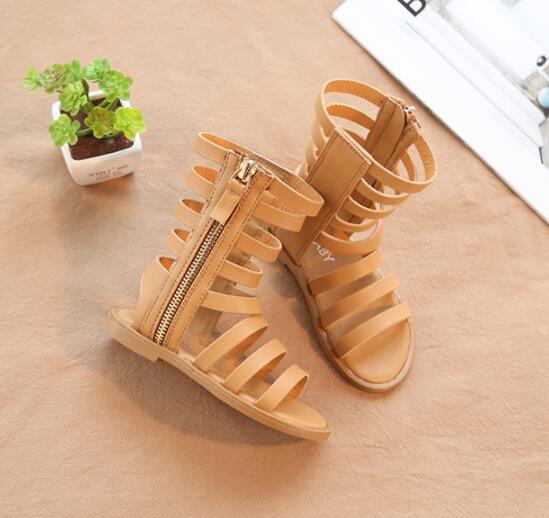 Hot sell Infant/Toddler/Kid/Children Fashion Gladiator Sandals Roman Baby Girl Summer high-boots sandal